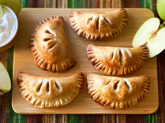 Golden Apple Hand Pies Freshly Baked
