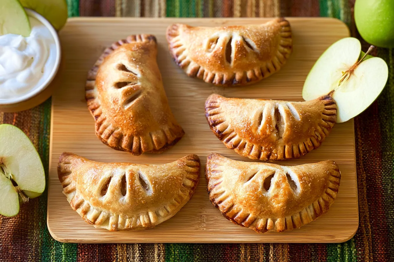 Apple Hand Pies: Delightfully Delicious Treats to Savor 3 Golden Apple Hand Pies Freshly Baked
