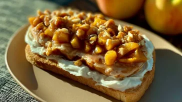 Apple Pie Toast Freshly Made