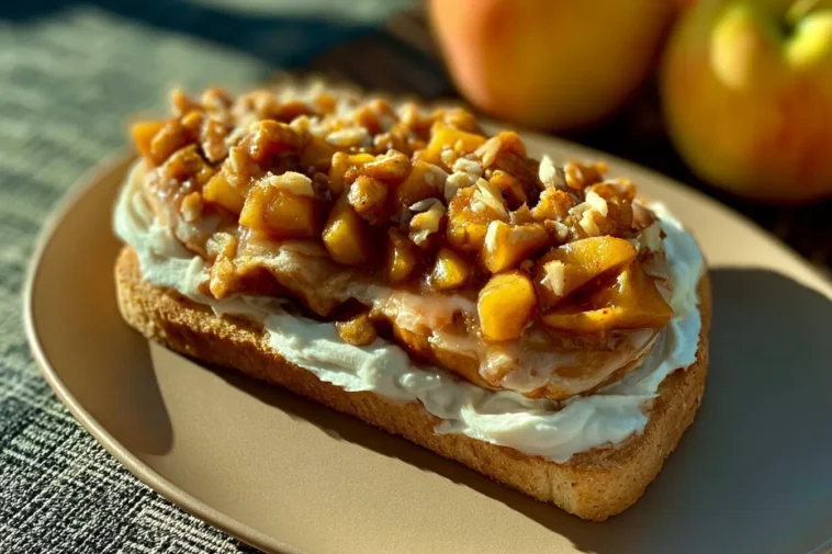 Apple Pie Toast Freshly Made