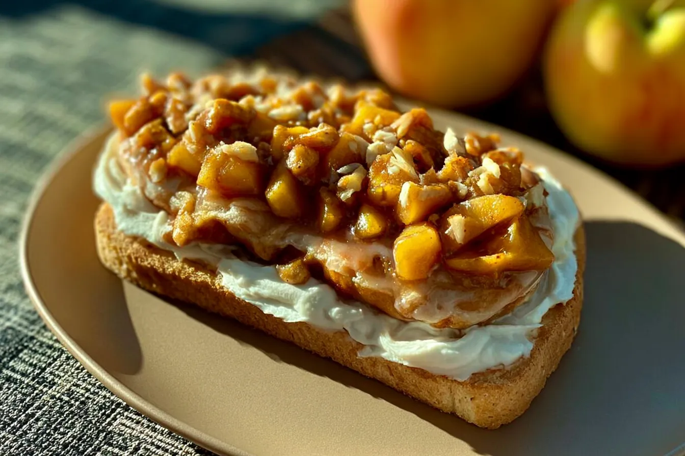 Apple Pie Toast Freshly Made