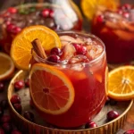 Autumn Punch in a Festive Glass