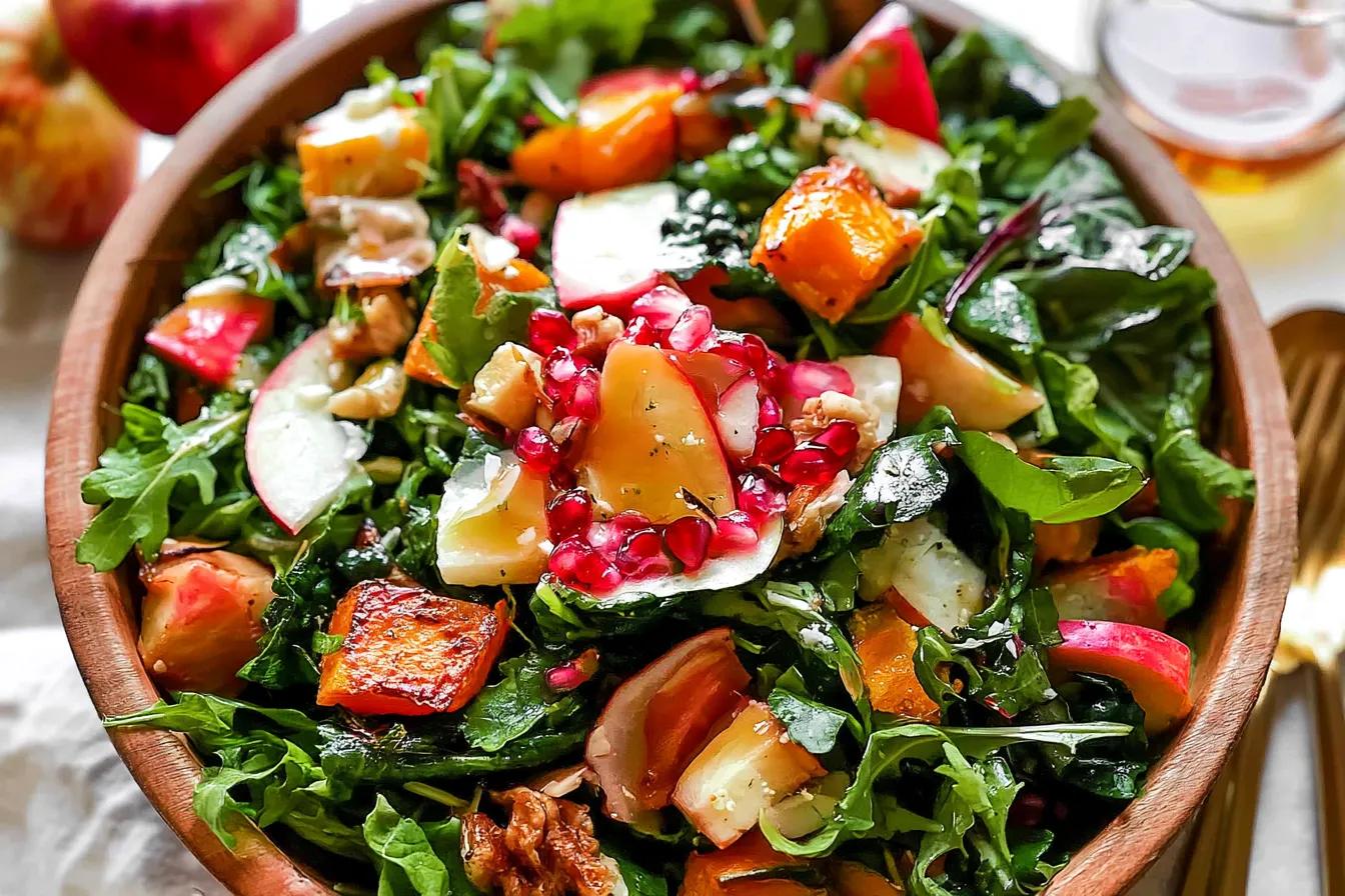 Autumn Salad with Maple Vinaigrette 