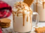 Biscoff Cookie Butter Latte in a Cozy Coffee Shop