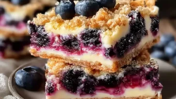 Blueberry Cream Cheese Bars Freshly Baked Delight