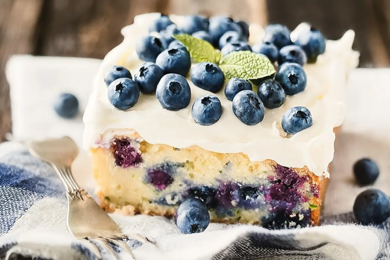 Blueberry Zucchini Cake with Lemon Buttercream Bliss 3 Delicious Blueberry Zucchini Cake with Lemon Buttercream