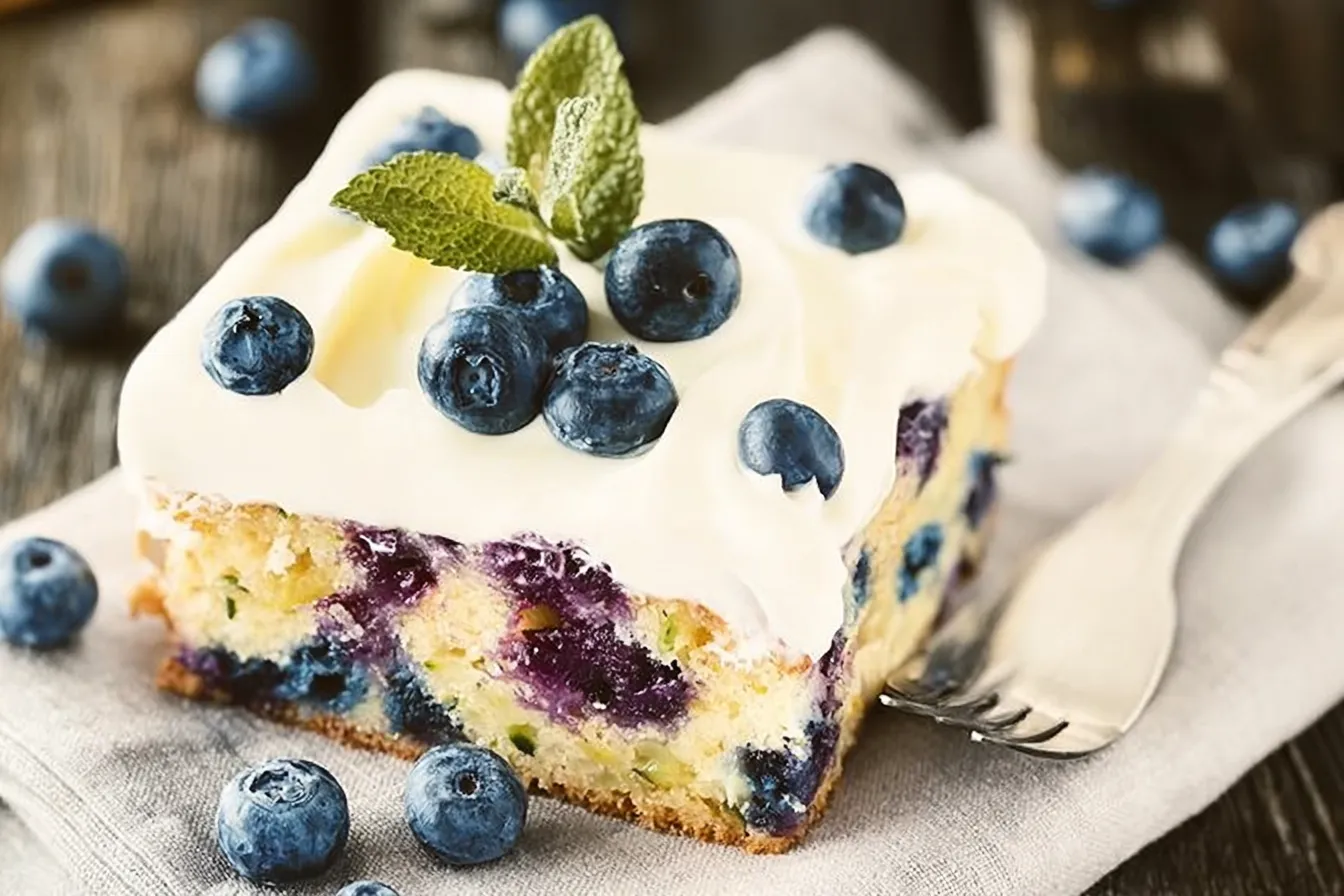 Blueberry Zucchini Cake with Lemon Buttercream Bliss 4 Blueberry Zucchini Cake with Lemon Buttercream