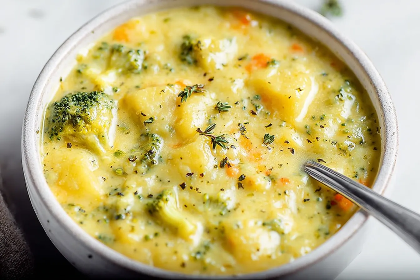Broccoli Potato Cheese Soup 