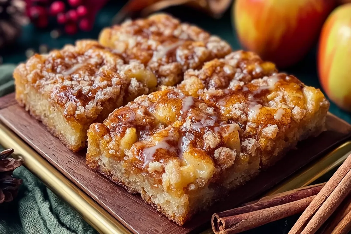 Brown Butter Apple Blondies Recipe Easy Cozy Fall Dessert 4 Brown Butter Apple Blondies Recipe Easy Cozy Fall Dessert with Cinnamon Glaze