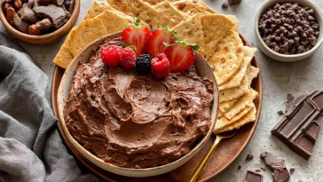 Delicious Brownie Batter Dip Ready to Serve