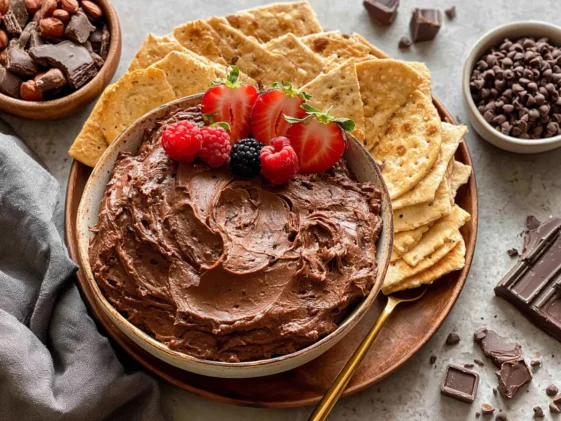 Delicious Brownie Batter Dip Ready to Serve