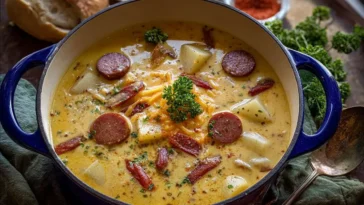 Hearty Cajun Potato Soup Bowl