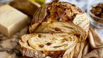 Caramelized Onion & Gouda Sourdough Freshly Baked Bread