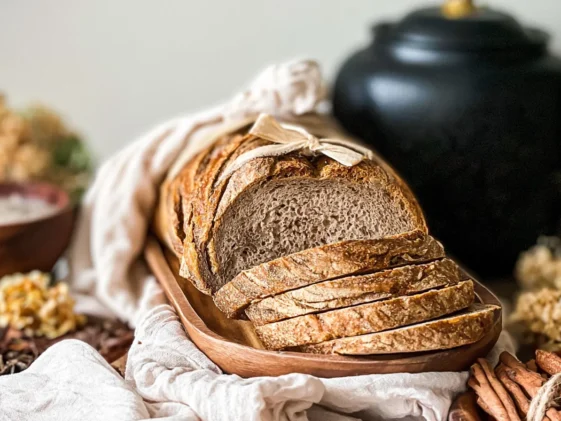 Homemade Chai Sourdough Bread Freshly Baked