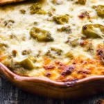 Cheesy Hatch Green Chile Dip Served in a Bowl