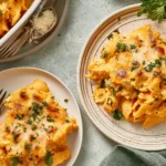 Cheesy Pumpkin Ricotta Pasta Bake Fresh Out of the Oven