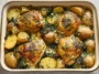 Chicken and Potatoes with Garlic Parmesan Cream Sauce