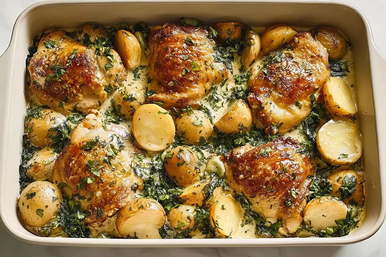 Chicken and Potatoes with Garlic Parmesan Cream Sauce – Yum! 4 Chicken and Potatoes with Garlic Parmesan Cream Sauce