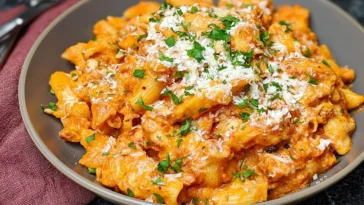Creamy Chicken Parmesan Pasta Dish