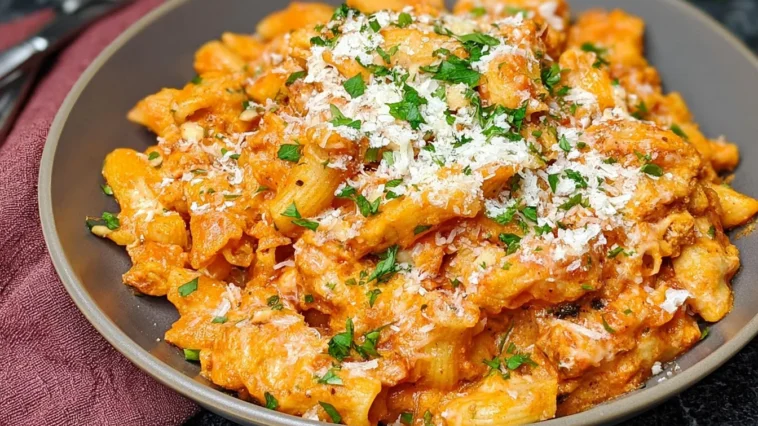 Creamy Chicken Parmesan Pasta Dish