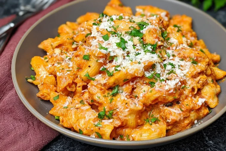 Creamy Chicken Parmesan Pasta Dish