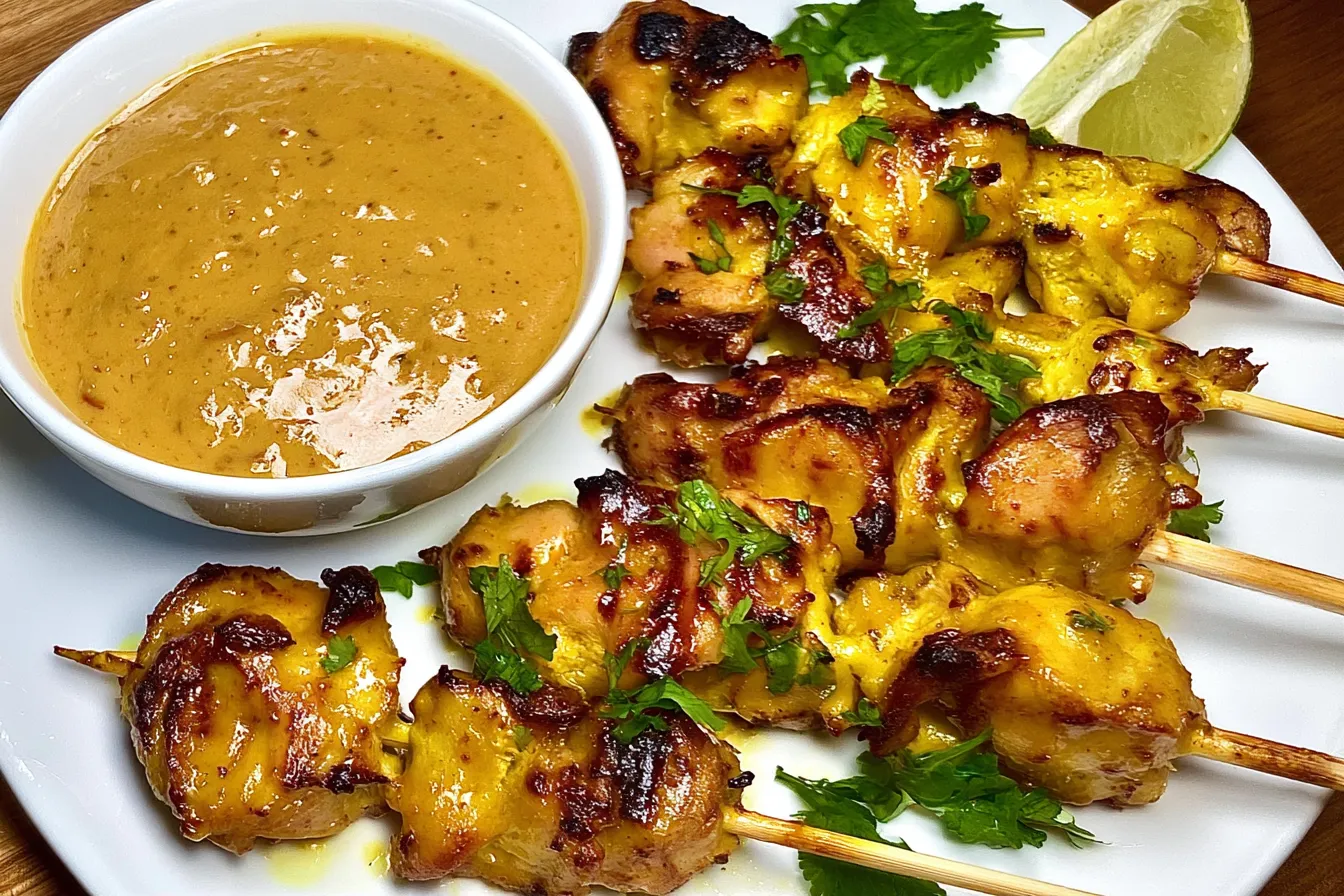 Chicken Satay with Peanut Sauce: A Flavor Explosion Awaits 4 Chicken Satay with Peanut Sauce
