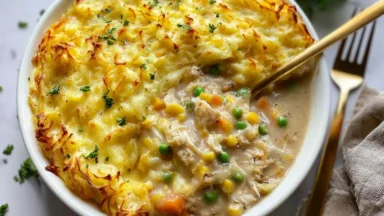 Delicious Chicken Shepherd’s Pie Ready to Serve