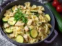 Delicious Chicken Zucchini Pasta Plate