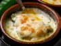 Chile Relleno Soup Garnished with Fresh Cilantro