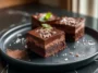 Chocolate Mousse Brownies Ready to Serve