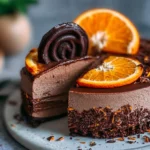 Irresistible Chocolate Orange Cheesecake Slice