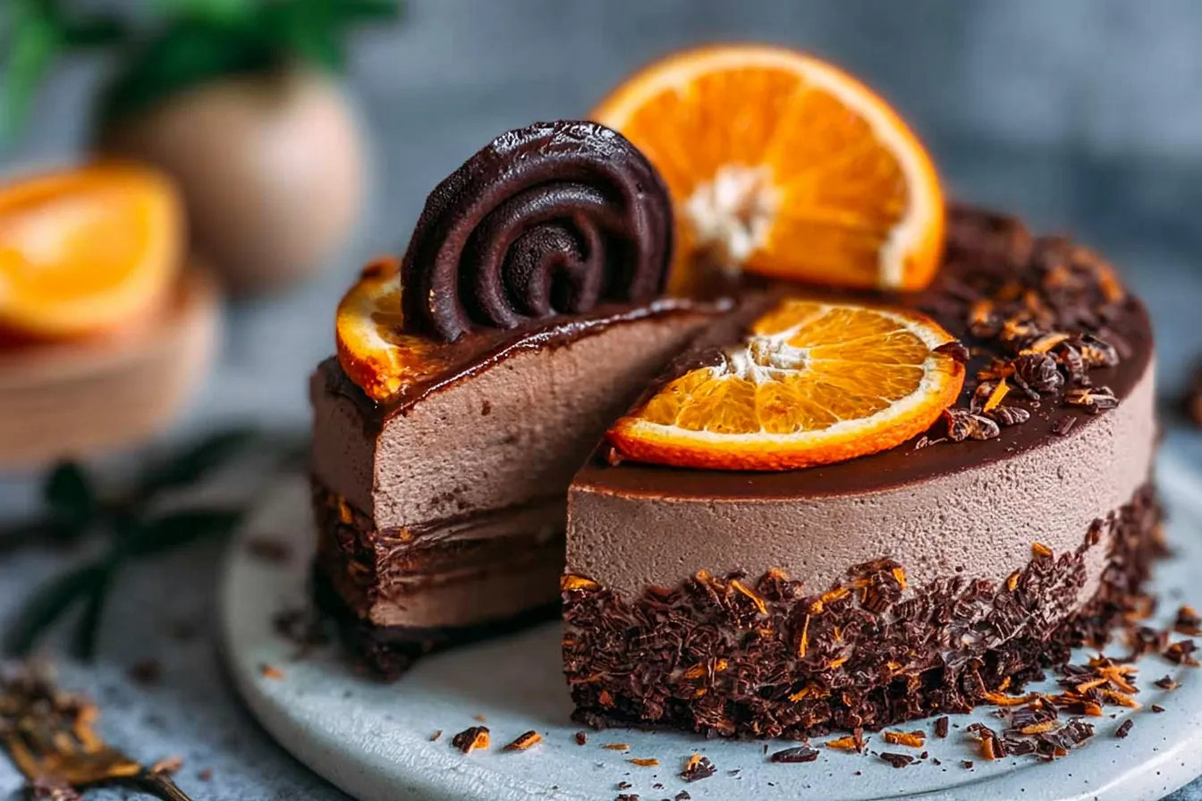 Chocolate Orange Cheesecake Delight: A Must-Try Recipe! 3 Irresistible Chocolate Orange Cheesecake Slice