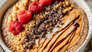 Chocolate Peanut Butter Protein Yogurt Bowl - Delicious & Nutritious