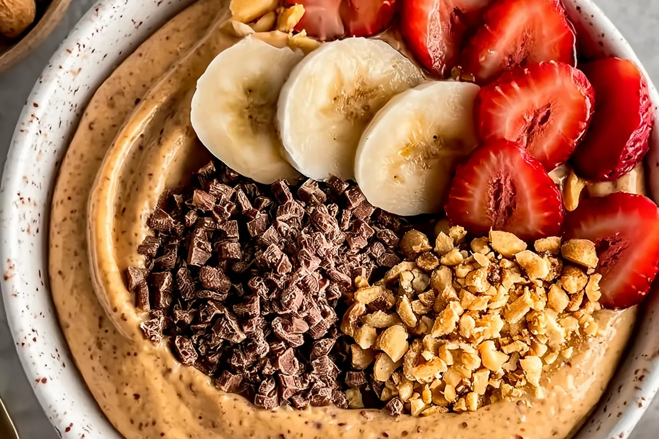 Chocolate Peanut Butter Protein Yogurt Bowl 