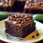 Decadent Chocolate Zucchini Cake Slice