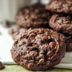 Chocolate Zucchini Cookies Freshly Baked
