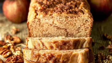Warm Cinnamon Apple Bread Slice