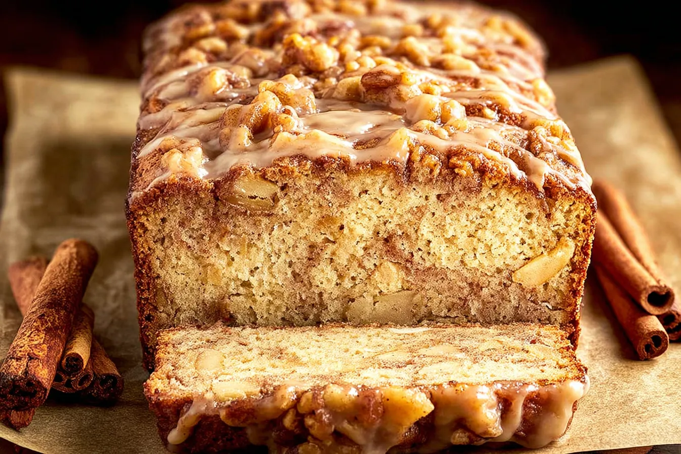 Warm Cinnamon Apple Bread Freshly Baked