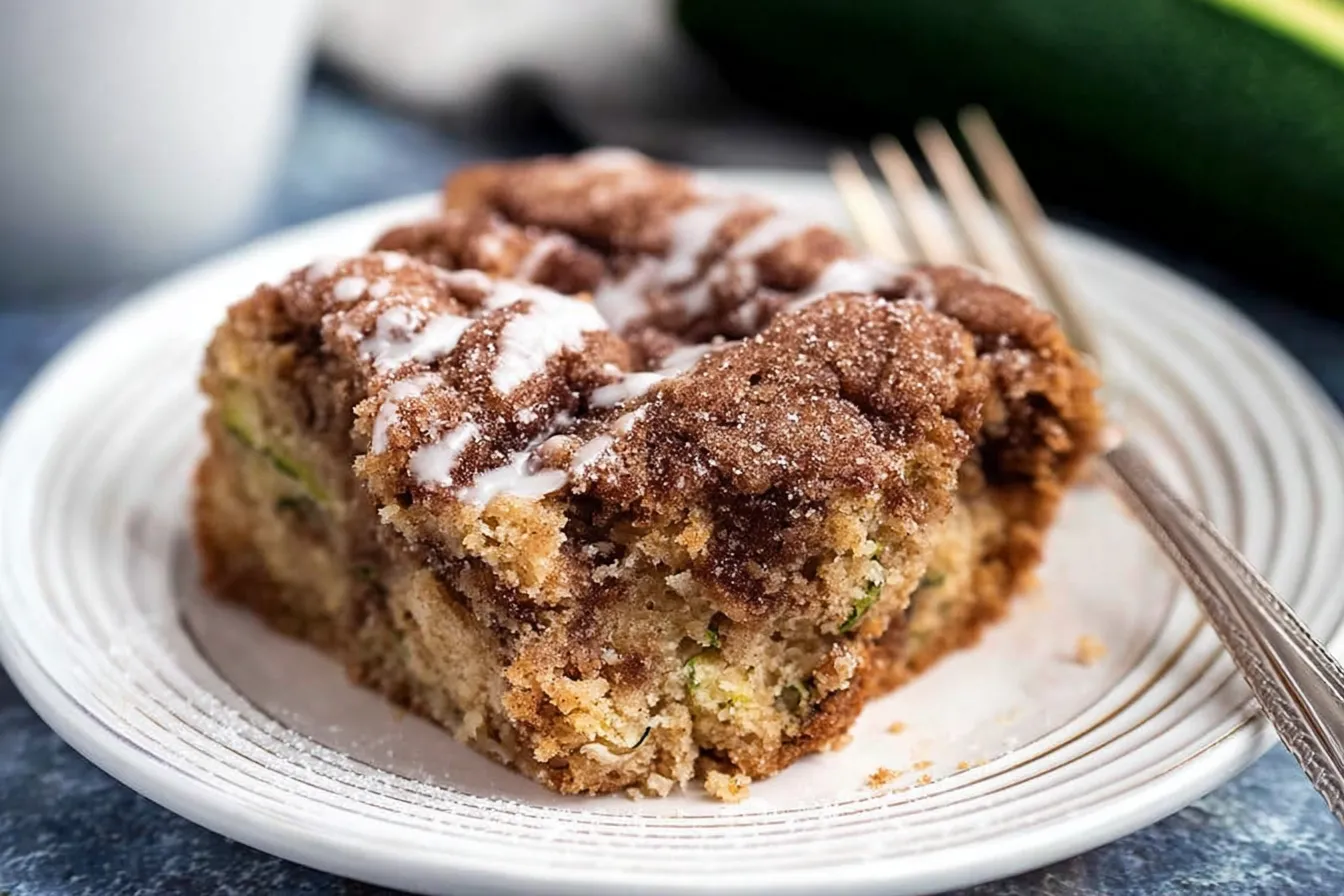 Cinnamon Zucchini Coffee Cake Freshly Baked