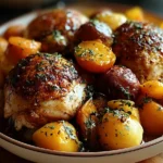 Cozy Up with This Delicious Autumn Chicken Dinner Recipe 5 Cozy Autumn Chicken Dinner on a Rustic Table