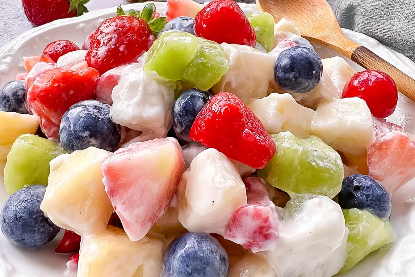 Creamy Fruit Salad Recipe (The One You Love) - So Delicious! 4 Creamy fruit salad recipe (The one you love)