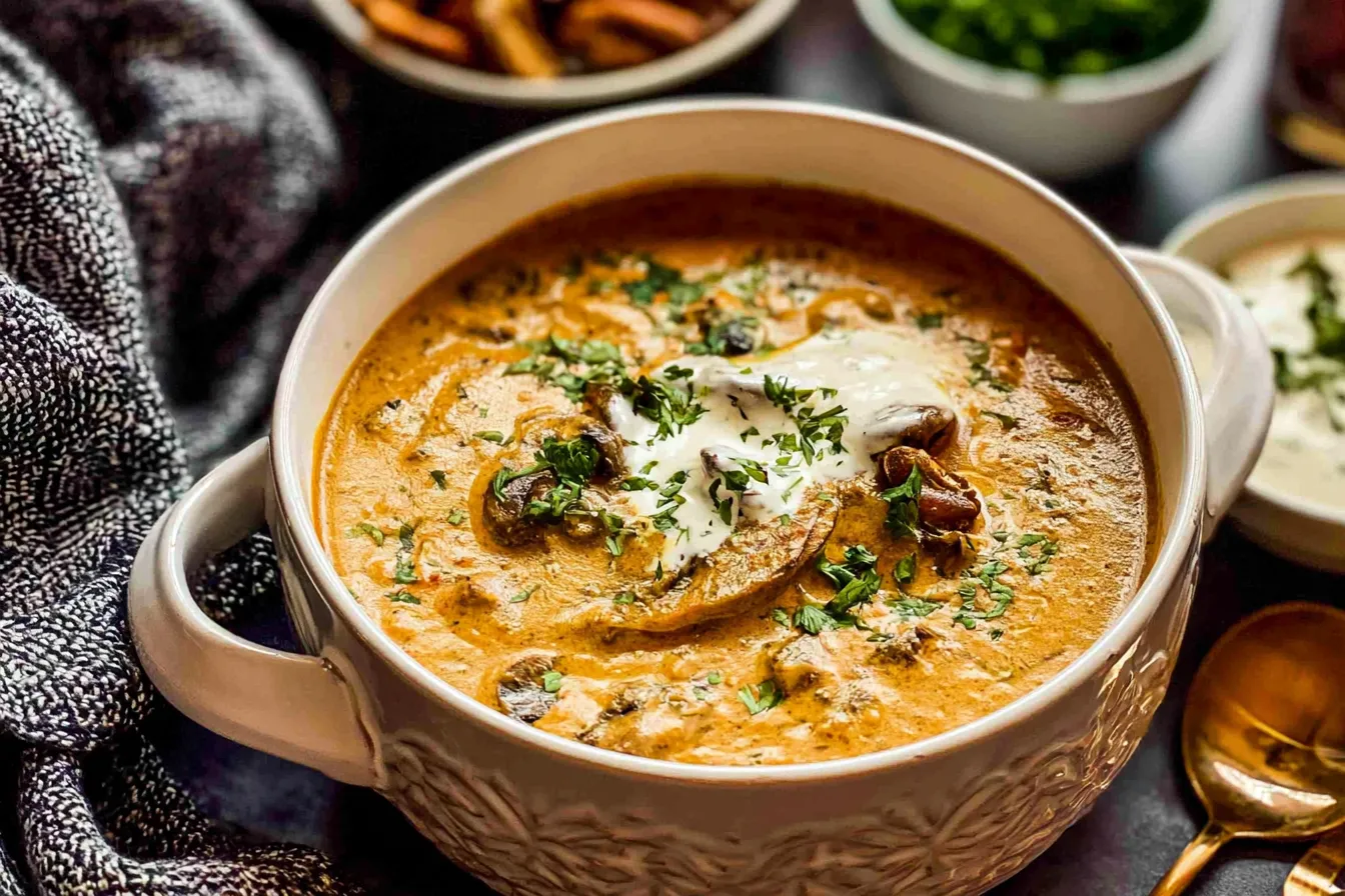 Creamy Hungarian Mushroom Soup