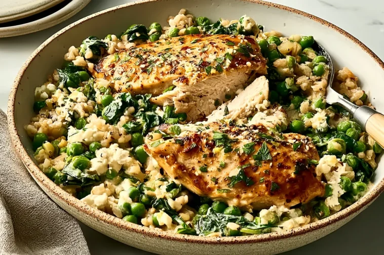 Creamy Lemon Chicken Skillet with Spinach & Peas: A Delight! 3 Creamy Lemon Chicken Skillet with Spinach & Peas