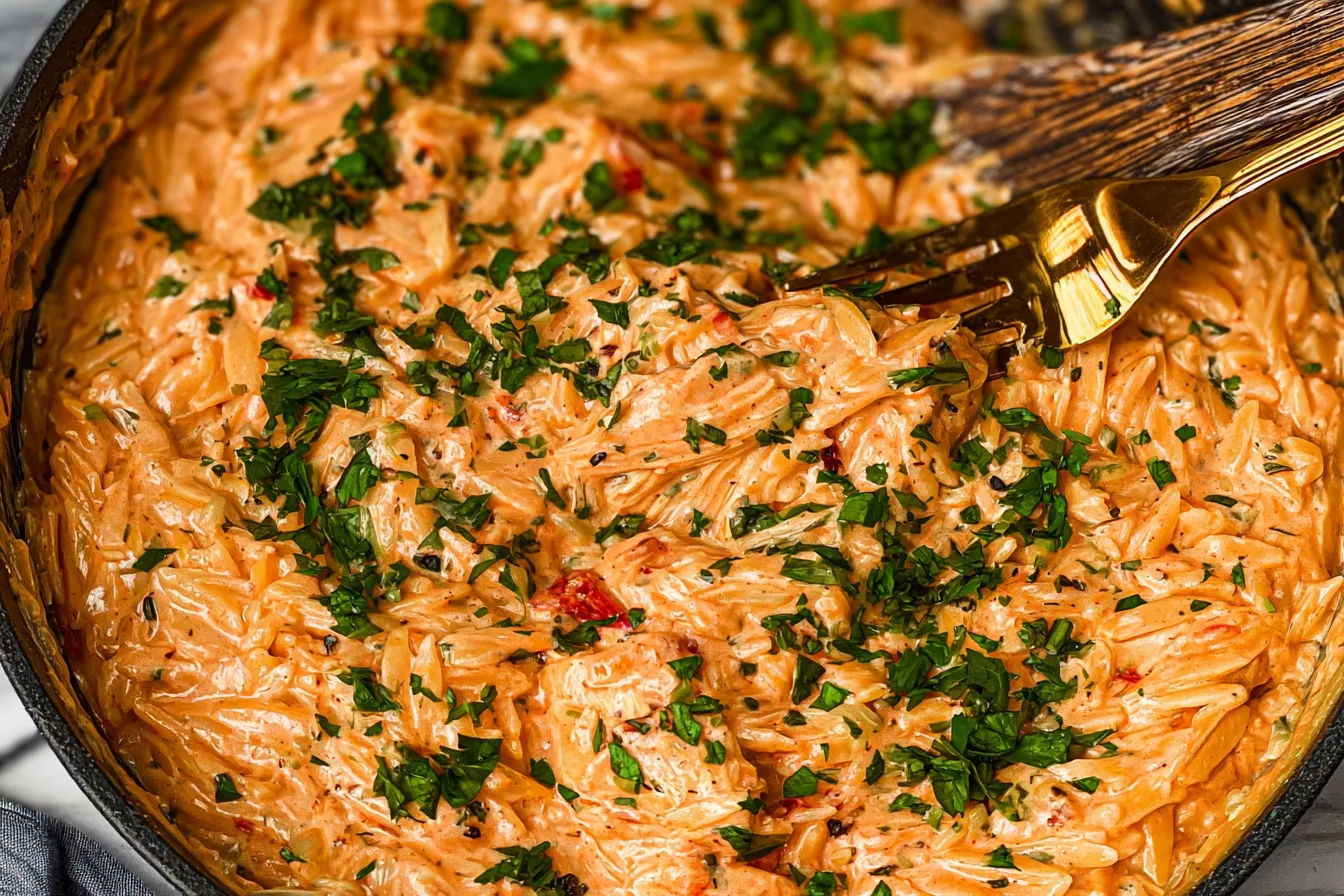 Creamy Orzo With Chicken - Delicious Comfort Food Recipe