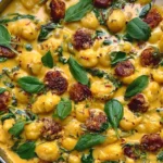 Creamy Pumpkin Gnocchi with Spinach and Sausage – A One-Pan Wonder