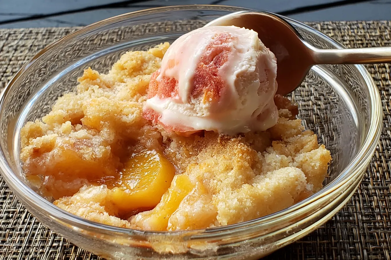 Crisp Peach Cobbler 
