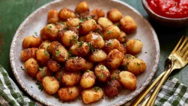 Crispiest Air Fryer Gnocchi Plate