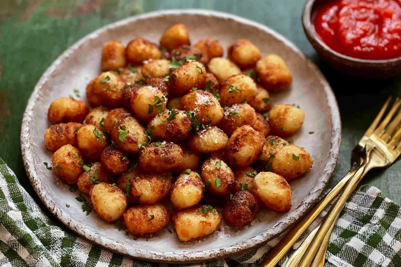Crispiest Air Fryer Gnocchi Plate