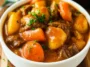 Delicious Crock Pot Beef Stew in a Rustic Bowl