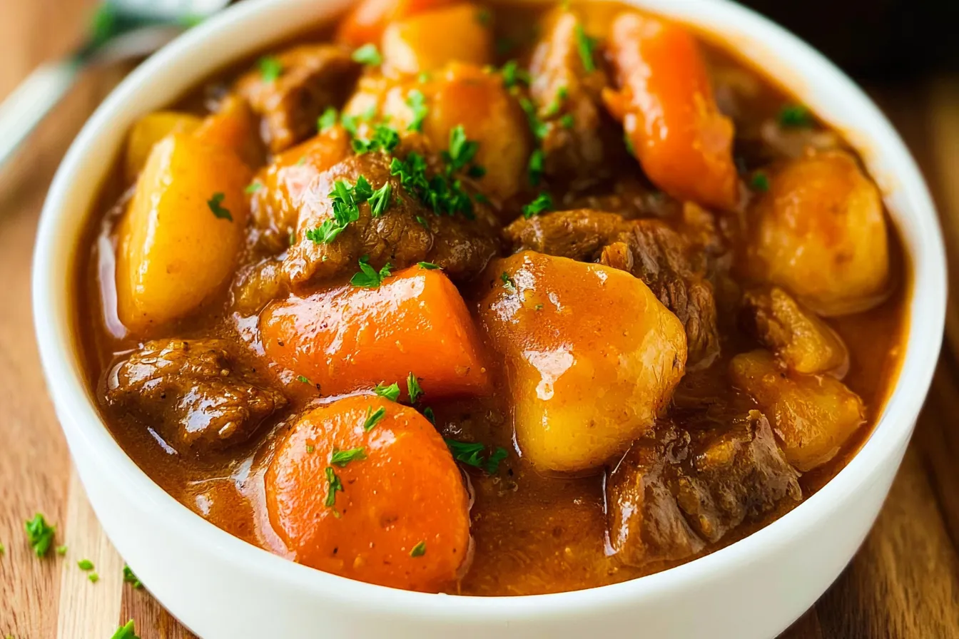 Crock Pot Beef Stew: Comfort Food Everyone Loves! 3 Delicious Crock Pot Beef Stew in a Rustic Bowl
